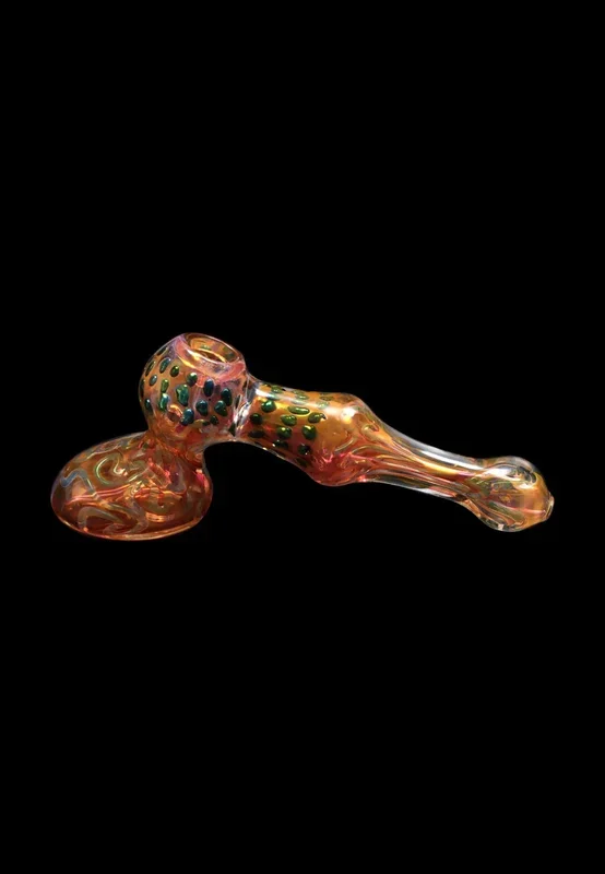 Smoke Cartel Gold Fume and Slime Hammer Bubbler – 8 in.