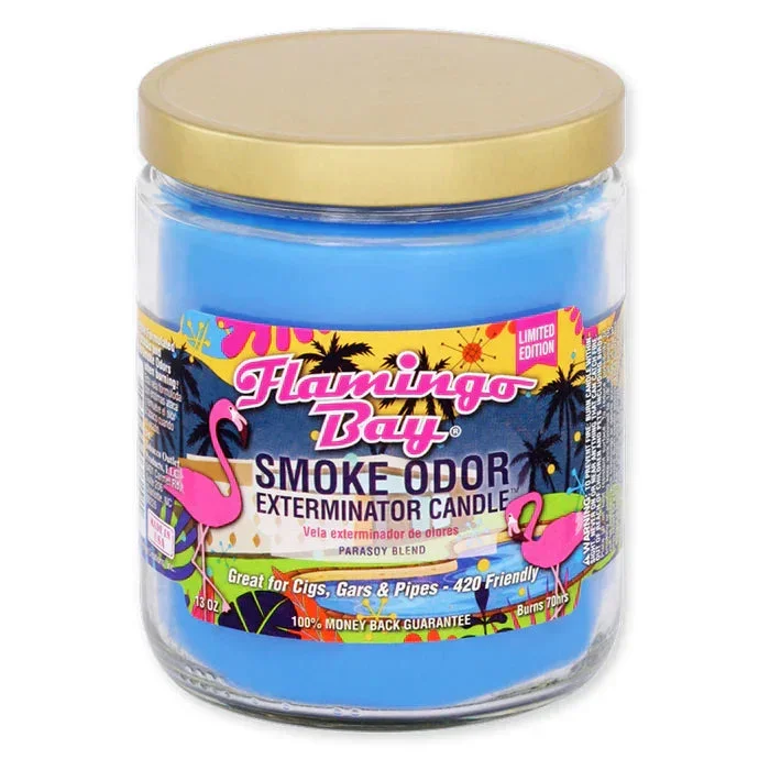 Smoke Odor – 13oz Flamingo Bay Candle
