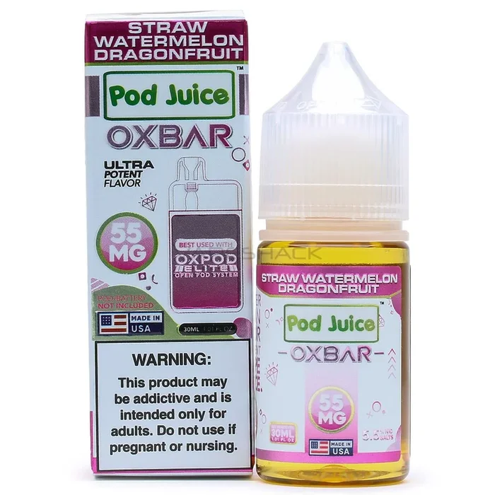Straw Watermelon Dragonfruit – Pod Juice x Oxbar Salts – 30ML