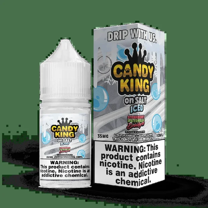 Strawberry Watermelon Bubblegum SALT on ICE – Candy King On SALT – 30mL