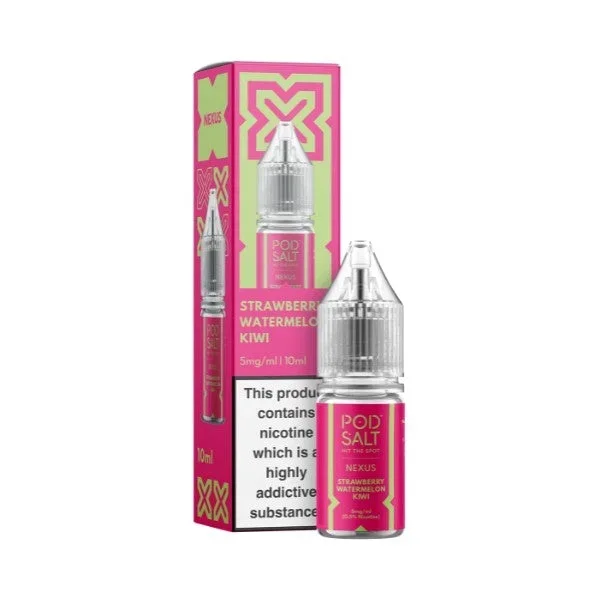 Strawberry Watermelon Kiwi Nic Salt by Pod Salt Nexus. – 10ml