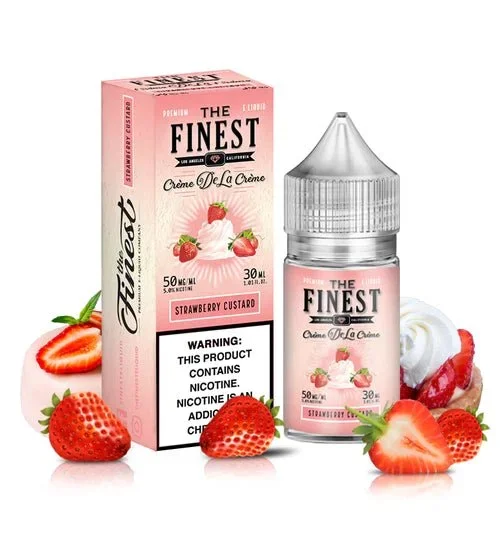 THE FINEST SALTNIC STRAWBERRY CUSTARD – 30ML