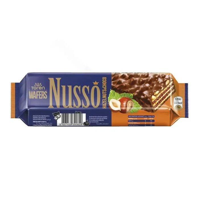 TOREN WAFERS NUSSO HAZELNUTS & CHOCO 38 GM