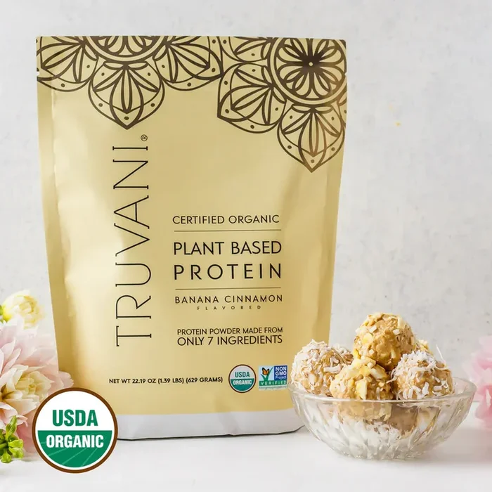 Truvani Banana Cinnamon Plant Protein Powder – 20 Servings