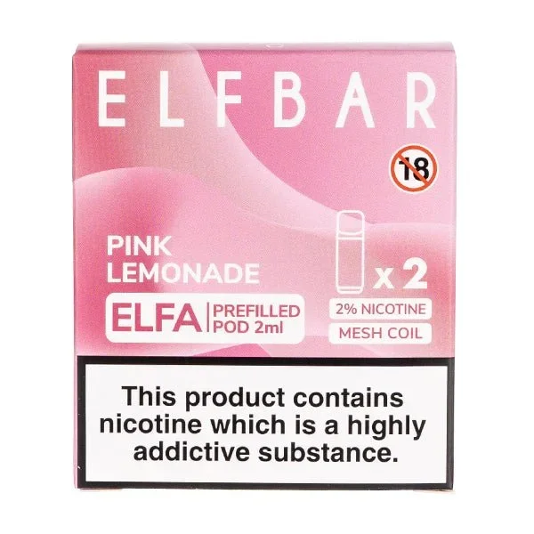 Vainas precargadas ELFA – Limonada Rosa