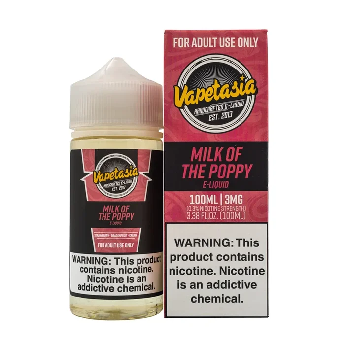 VAPETASIA – MILK OF THE POPPY – 100ML