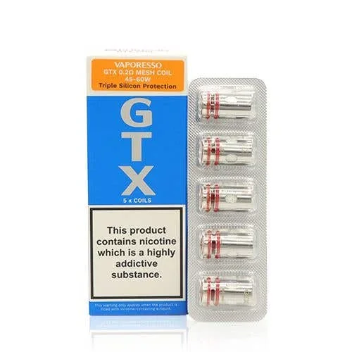 VAPORESSO GTX MESH COILS 5 PACK