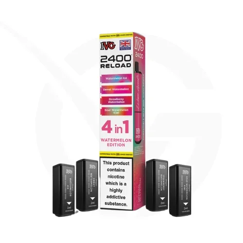 Watermelon Edition 4-in-1 Prefilled Pods By IVG 2400 Reload