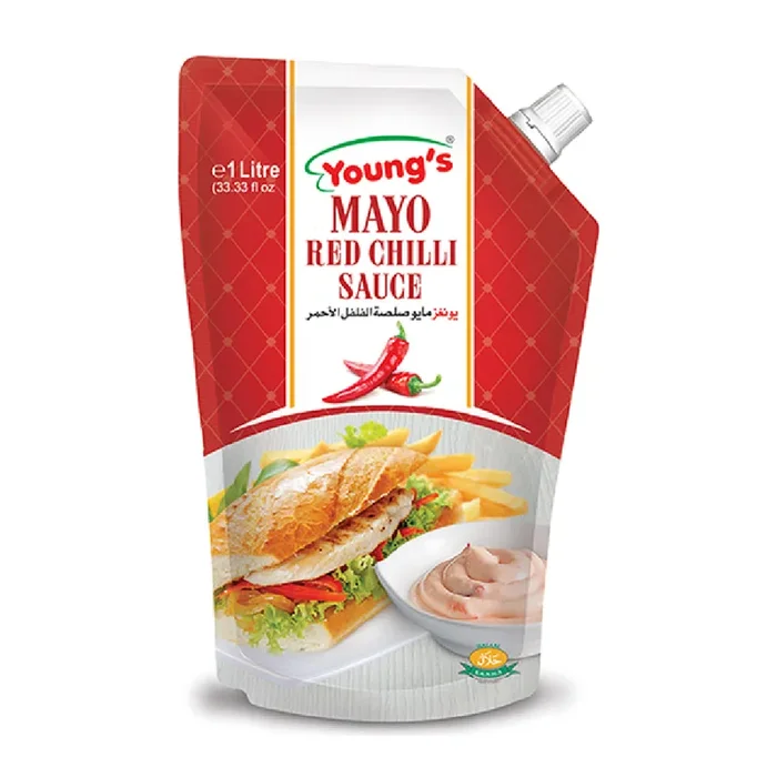 YOUNGS MAYO RED CHILLI SAUCE 1 LTR
