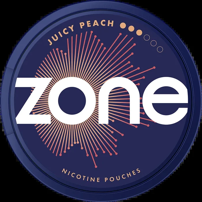Zone Juicy Peach Nicotine Pouches 10mg – Pack of 20