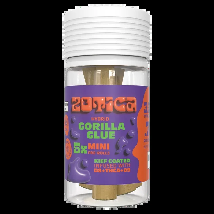 Zotica THC-A Blend Kief Gorilla Glue Mini Pre-Rolls – 5ct